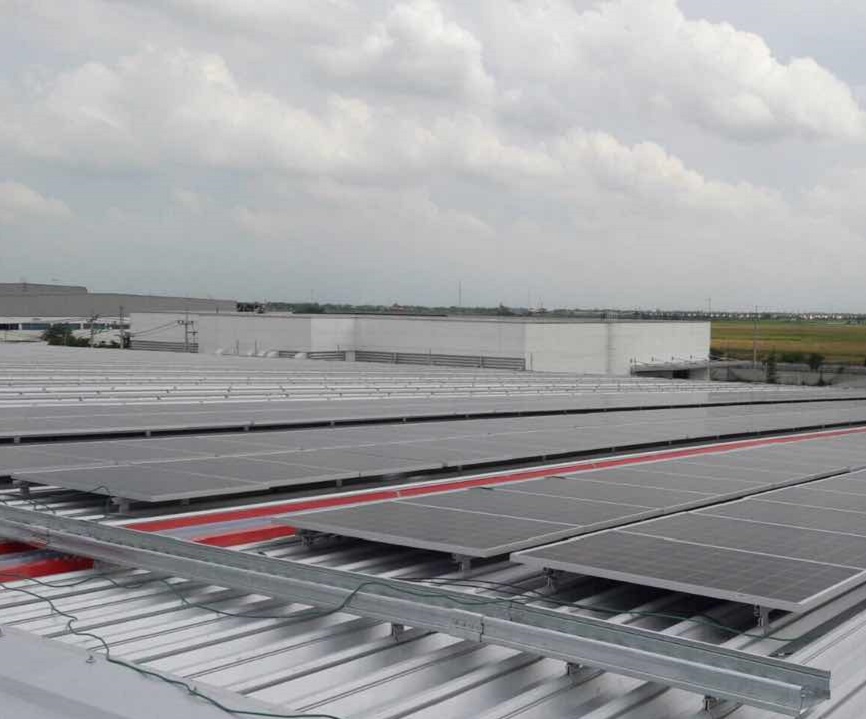 Фотоэлектрическая стойка с оловянной крышей 2,8 МВт